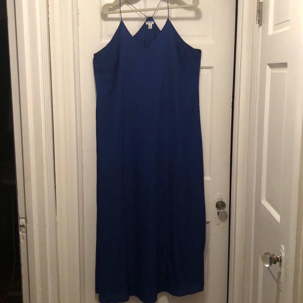 Blue maxi dress with spaghetti strap